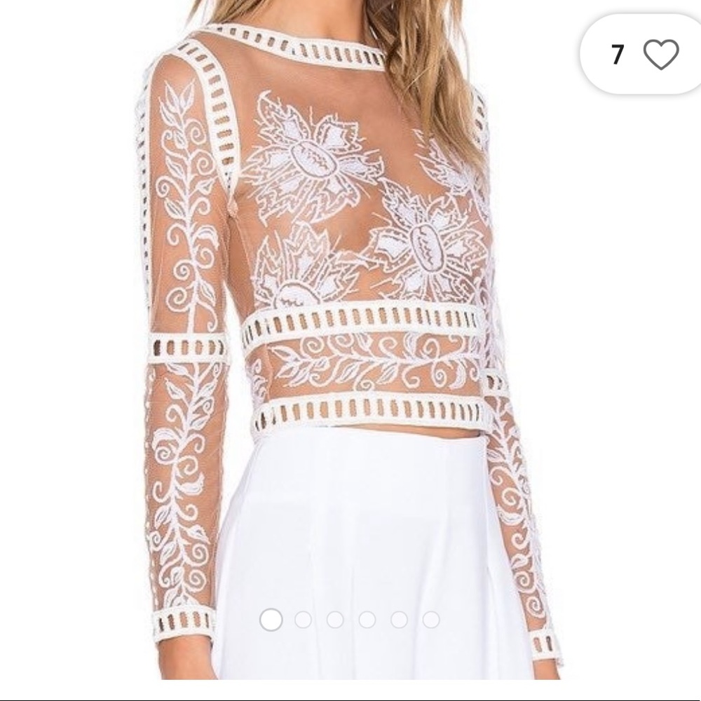 For Love & Lemons Desert Nights Crop Top Size XS GUC